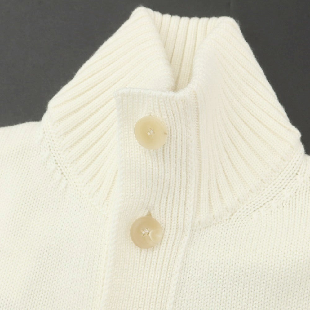 [New] ZANONE CHIOTO Kyoto mid gauge wool stand collar cardigan off white [50] [Condition rank N] [Men&