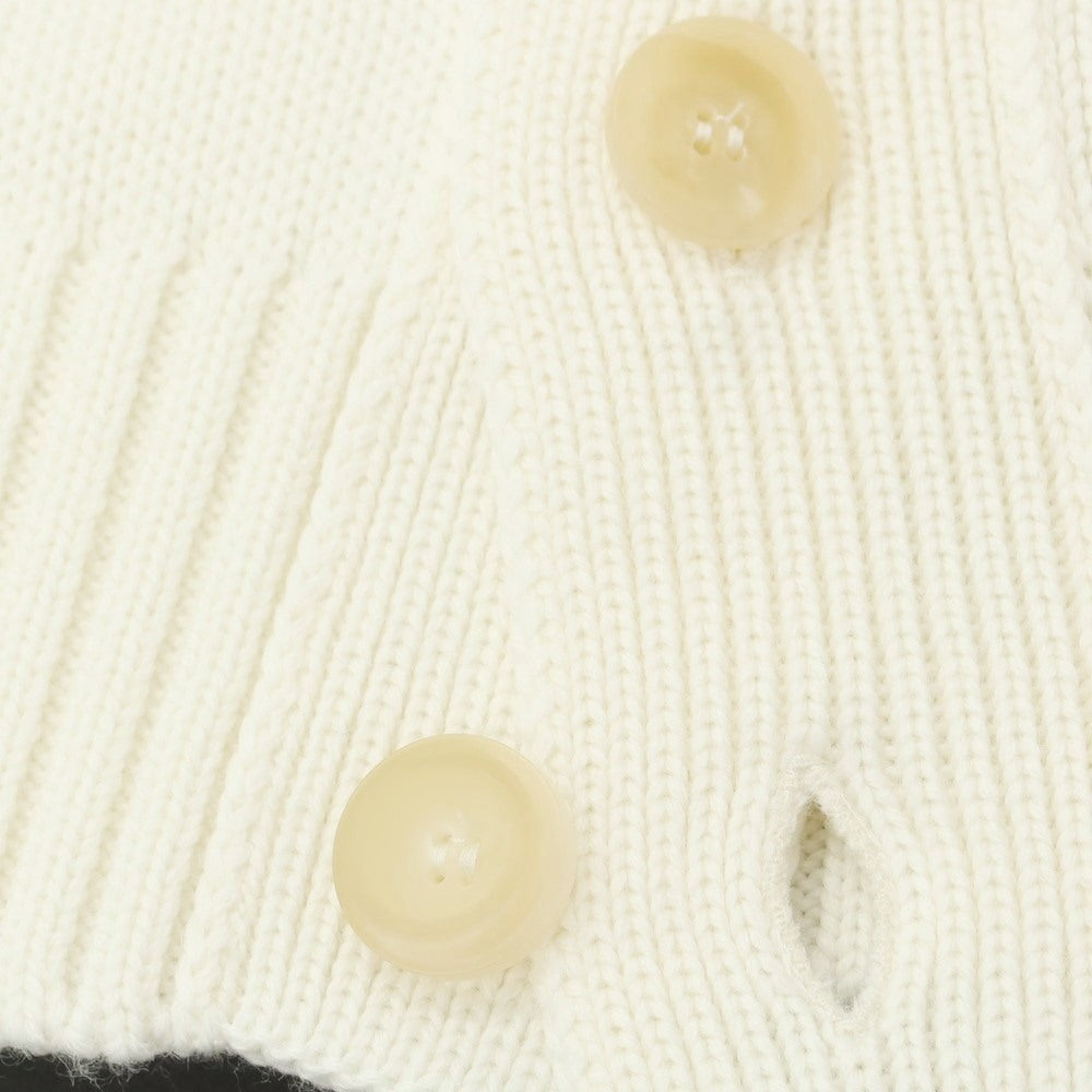 [New] ZANONE CHIOTO Kyoto mid gauge wool stand collar cardigan off white [50] [Condition rank N] [Men&