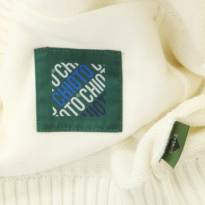 [New] ZANONE CHIOTO Kyoto mid gauge wool stand collar cardigan off white [50] [Condition rank N] [Men&