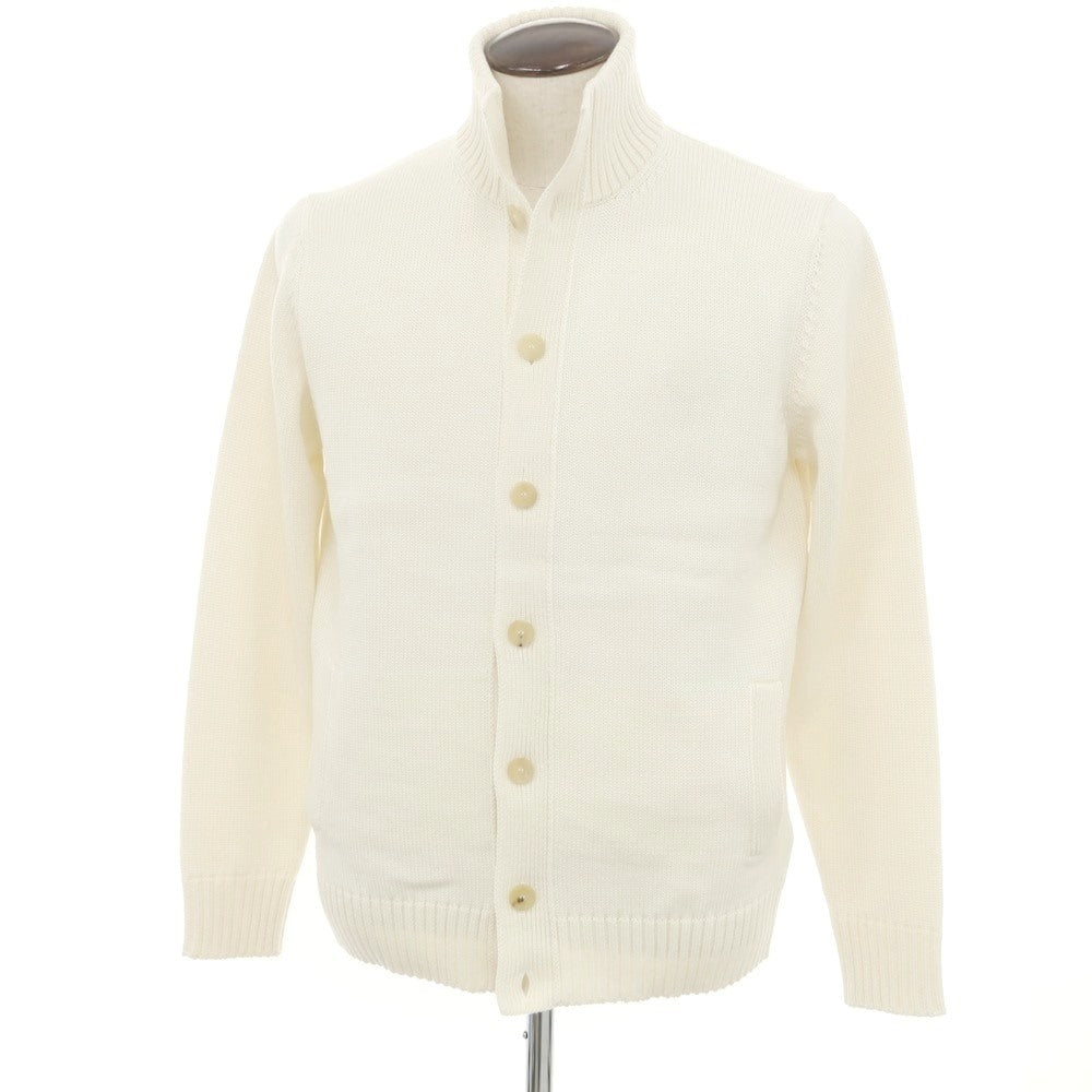 [New] ZANONE CHIOTO Kyoto Mid-gauge Wool Stand Collar Cardigan Off-white [52] [Condition Rank N] [Men&