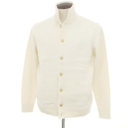 [New] ZANONE CHIOTO Kyoto Mid-gauge Wool Stand Collar Cardigan Off-white [52] [Condition Rank N] [Men&