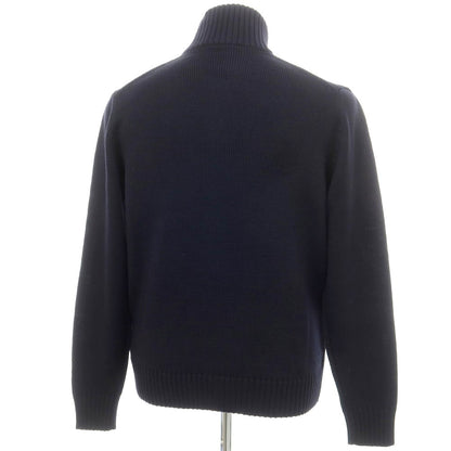 [New] ZANONE CHIOTO Kyoto mid gauge wool stand collar cardigan, navy [50] [Condition rank N] [Men&