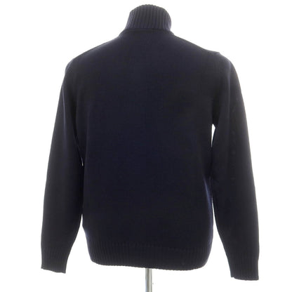 [New] ZANONE CHIOTO Kyoto Mid-gauge Wool Stand Collar Cardigan Navy [52] [Condition Rank N] [Men&