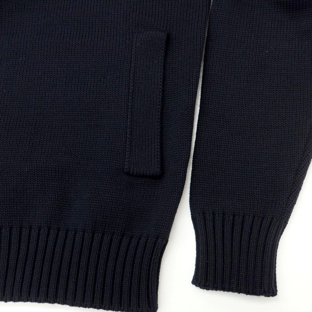 [New] ZANONE CHIOTO Kyoto mid gauge wool stand collar cardigan, navy [54] [Condition rank N] [Men&
