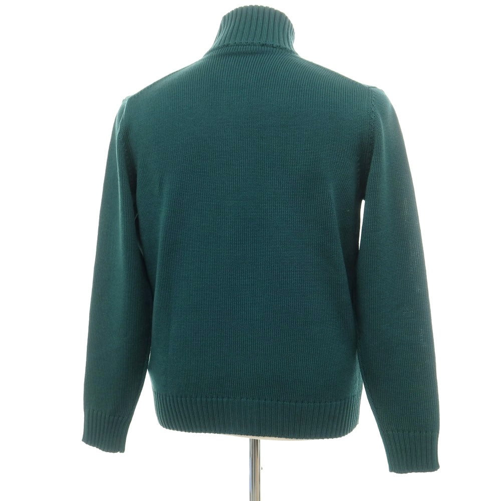 [New] ZANONE CHIOTO Kyoto Mid-gauge Wool Stand Collar Cardigan Deep Green [52] [Condition Rank N] [Men&