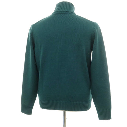 [New] ZANONE CHIOTO Kyoto Mid-gauge Wool Stand Collar Cardigan Deep Green [52] [Condition Rank N] [Men&