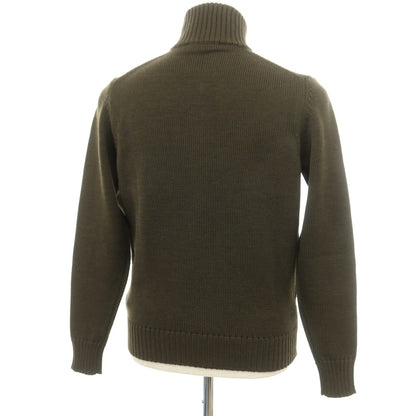 [New] ZANONE CHIOTO Kyoto mid gauge wool stand collar cardigan, dark olive [46] [Condition Rank N] [Men&