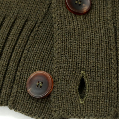 [New] ZANONE CHIOTO Kyoto mid gauge wool stand collar cardigan, dark olive [46] [Condition Rank N] [Men&