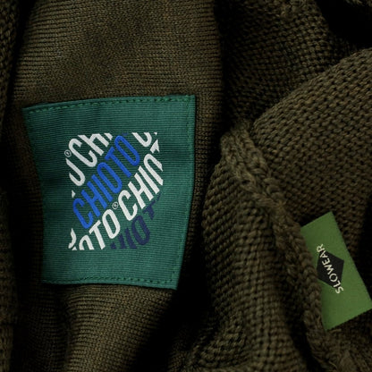 [New] ZANONE CHIOTO Kyoto mid gauge wool stand collar cardigan, dark olive [46] [Condition Rank N] [Men&