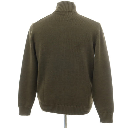 [New] ZANONE CHIOTO Kyoto mid gauge wool stand collar cardigan, dark olive [54] [Condition rank N] [Men&