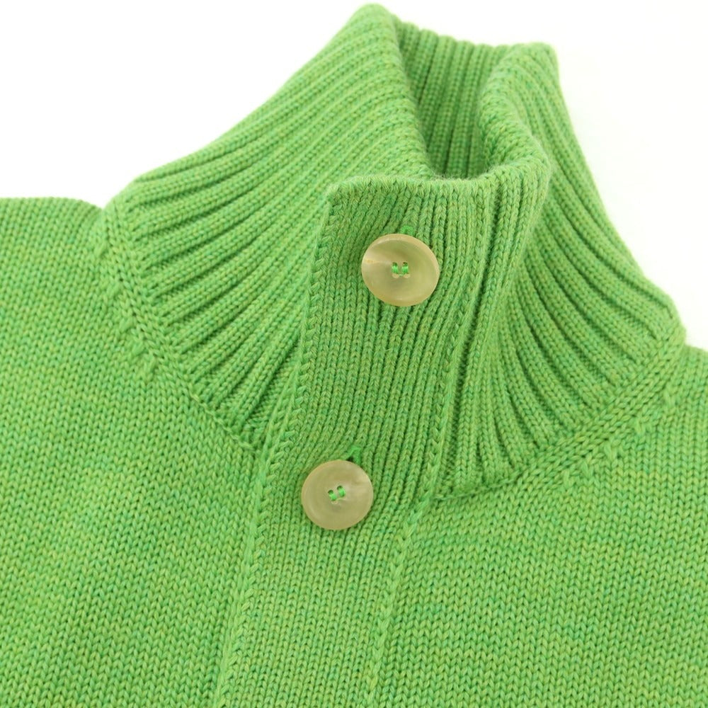 [New] ZANONE CHIOTO Kyoto mid gauge wool stand collar cardigan light green [46] [Condition rank N] [Men&