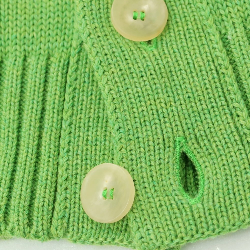 [New] ZANONE CHIOTO Kyoto mid gauge wool stand collar cardigan light green [46] [Condition rank N] [Men&