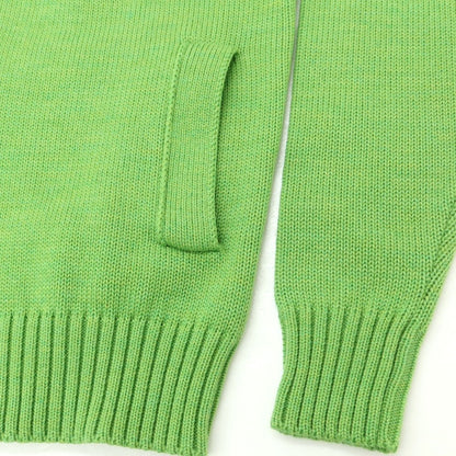 [New] ZANONE CHIOTO Kyoto mid gauge wool stand collar cardigan light green [46] [Condition rank N] [Men&