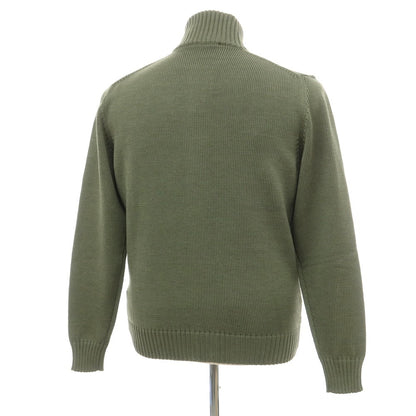 [New Outlet] ZANONE CHIOTO Kyoto Mid-gauge Wool Stand Collar Cardigan Sage Green [52] [Condition Rank N-] [Men&