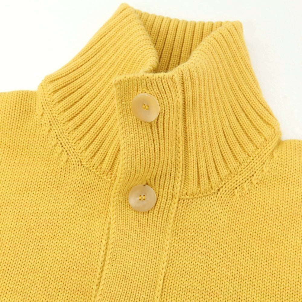 [New Outlet] ZANONE CHIOTO Kyoto Mid-gauge Wool Stand Collar Cardigan Yellow [52] [Condition Rank N-] [Men&