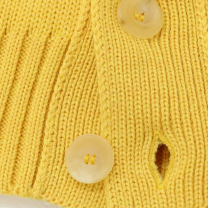 [New Outlet] ZANONE CHIOTO Kyoto Mid-gauge Wool Stand Collar Cardigan Yellow [52] [Condition Rank N-] [Men&