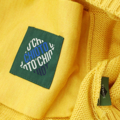 [New Outlet] ZANONE CHIOTO Kyoto Mid-gauge Wool Stand Collar Cardigan Yellow [52] [Condition Rank N-] [Men&