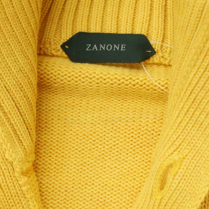 [New Outlet] ZANONE CHIOTO Kyoto Mid-gauge Wool Stand Collar Cardigan Yellow [52] [Condition Rank N-] [Men&