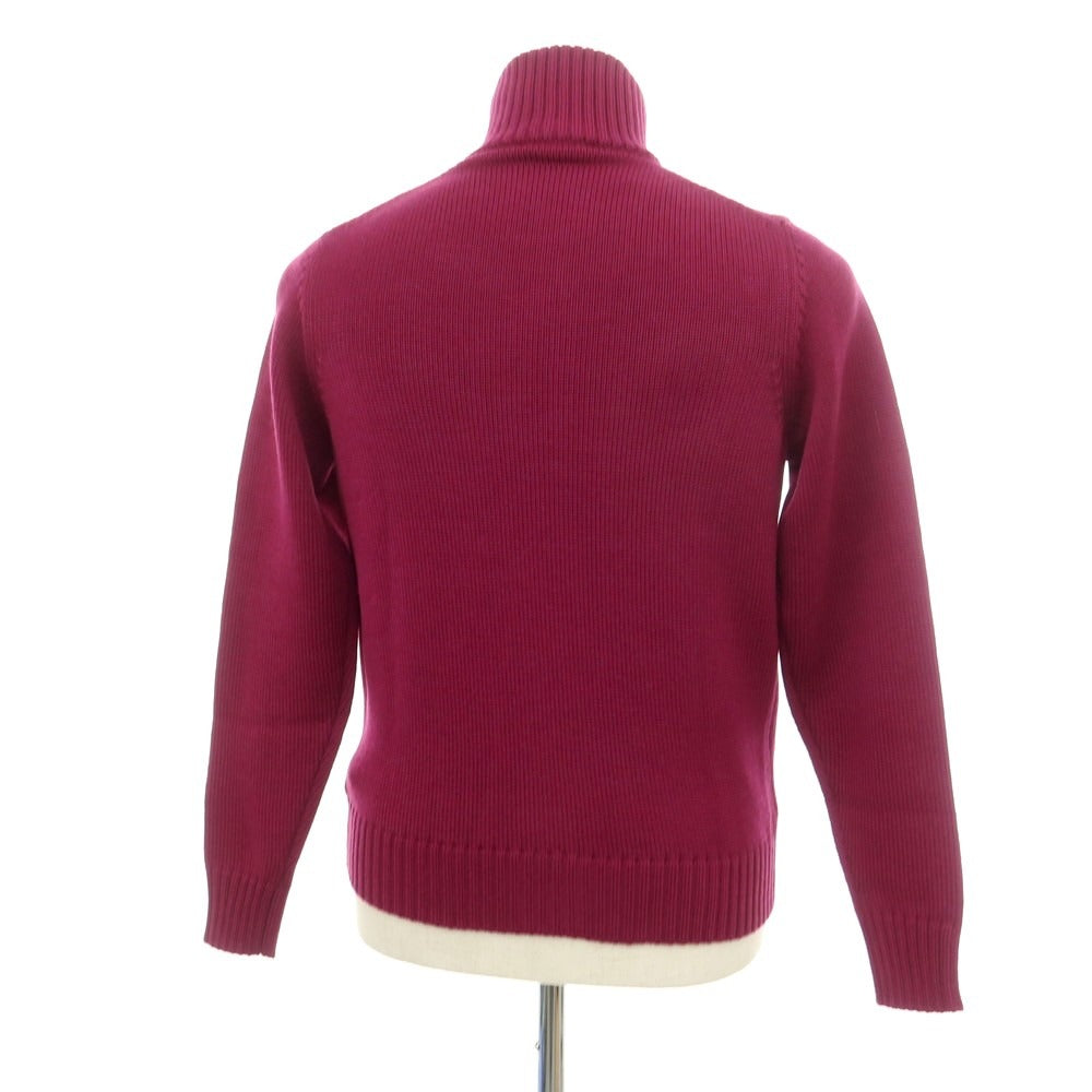 [New] ZANONE CHIOTO Kyoto mid gauge wool stand collar cardigan pink purple [44] [Condition rank N] [Men&