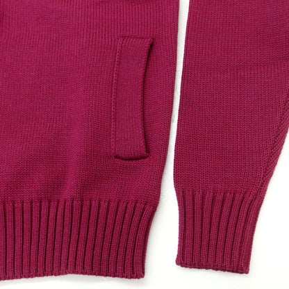 [New] ZANONE CHIOTO Kyoto mid gauge wool stand collar cardigan pink purple [50] [Condition rank N] [Men&