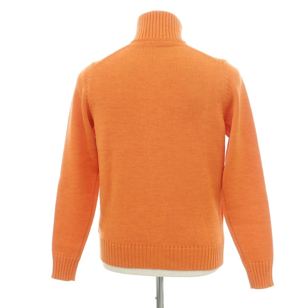 [New] ZANONE CHIOTO Kyoto mid gauge wool stand collar cardigan orange [46] [Condition rank N] [Men&