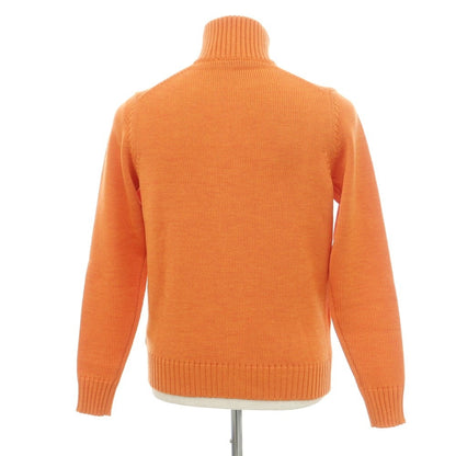 [New] ZANONE CHIOTO Kyoto mid gauge wool stand collar cardigan orange [46] [Condition rank N] [Men&