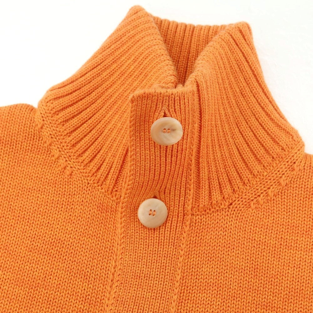 [New] ZANONE CHIOTO Kyoto mid gauge wool stand collar cardigan orange [48] [Condition rank N] [Men&