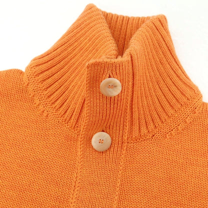 [New] ZANONE CHIOTO Kyoto mid gauge wool stand collar cardigan orange [48] [Condition rank N] [Men&