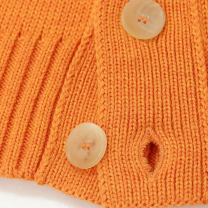 [New] ZANONE CHIOTO Kyoto mid gauge wool stand collar cardigan orange [48] [Condition rank N] [Men&