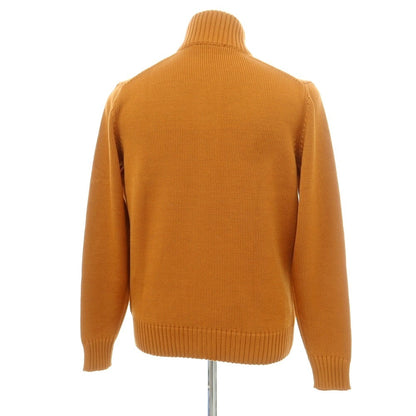 [New] ZANONE CHIOTO Kyoto mid gauge wool stand collar cardigan dark orange [50] [Condition rank N] [Men&