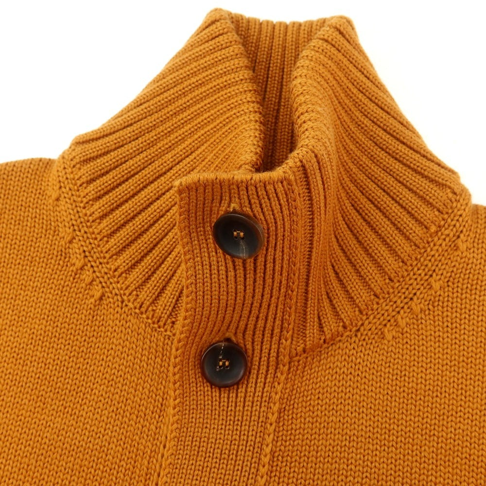 [New] ZANONE CHIOTO Kyoto mid gauge wool stand collar cardigan dark orange [50] [Condition rank N] [Men&