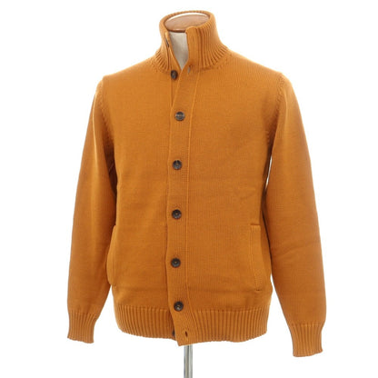 [New] ZANONE CHIOTO Kyoto mid gauge wool stand collar cardigan dark orange [50] [Condition rank N] [Men&