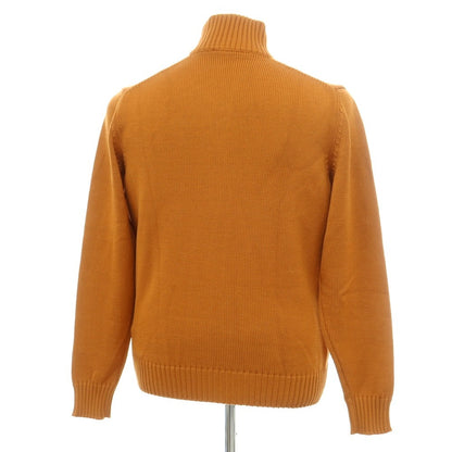 [New] ZANONE CHIOTO Kyoto Mid-gauge Wool Stand Collar Cardigan Dark Orange [52] [Condition Rank N] [Men&