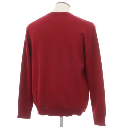 【新品】ザノーネ ZANONE ウール クルーネック プルオーバーニット レッド【 52 】【 状態ランクN 】【 メンズ 】