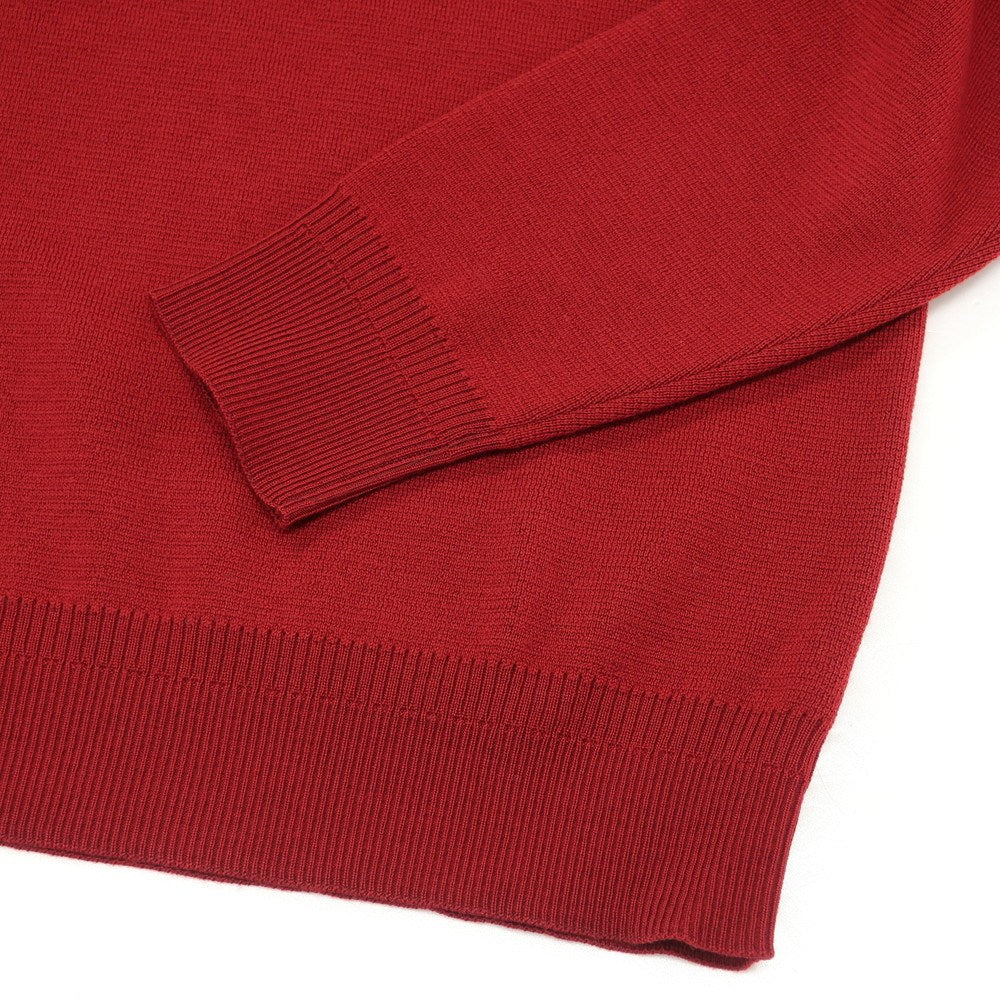 【新品】ザノーネ ZANONE ウール クルーネック  プルオーバーニット レッド【 52 】【 状態ランクN 】【 メンズ 】 [EPD]