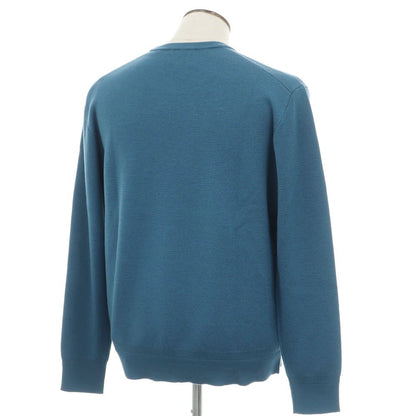 【新品】ザノーネ ZANONE ウール クルーネック プルオーバーニット ブルー【 52 】【 状態ランクN 】【 メンズ 】