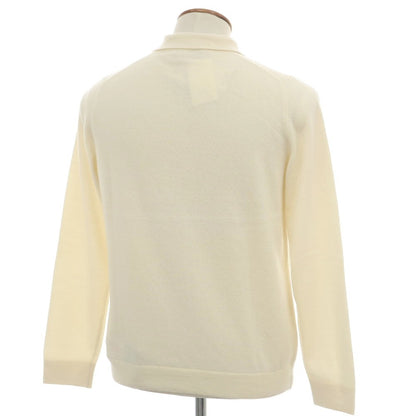 【新品】ザノーネ ZANONE ウールカシミヤ 長袖 ポロニット アイボリー【 48 】【 状態ランクN 】【 メンズ 】