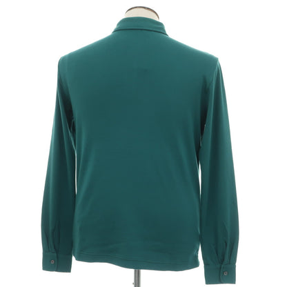 【新品】ザノーネ ZANONE コットン 長袖ポロシャツ ダークエメラルドグリーン【 50 】【 状態ランクN 】【 メンズ 】