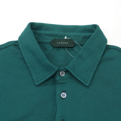 【新品】ザノーネ ZANONE コットン 長袖ポロシャツ ダークエメラルドグリーン【 50 】【 状態ランクN 】【 メンズ 】