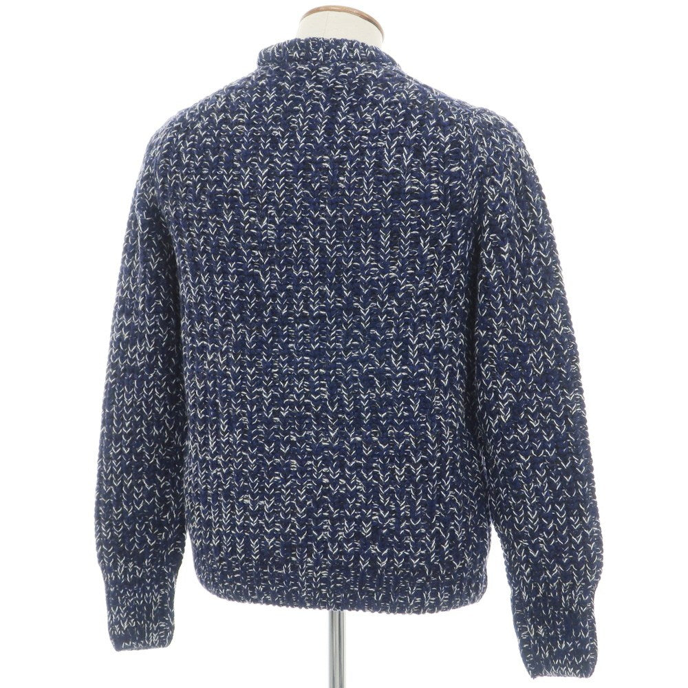 【新品】ザノーネ ZANONE プルオーバーニット ネイビーxホワイト【サイズ48】【 状態ランクN 】【 メンズ 】[EPD]