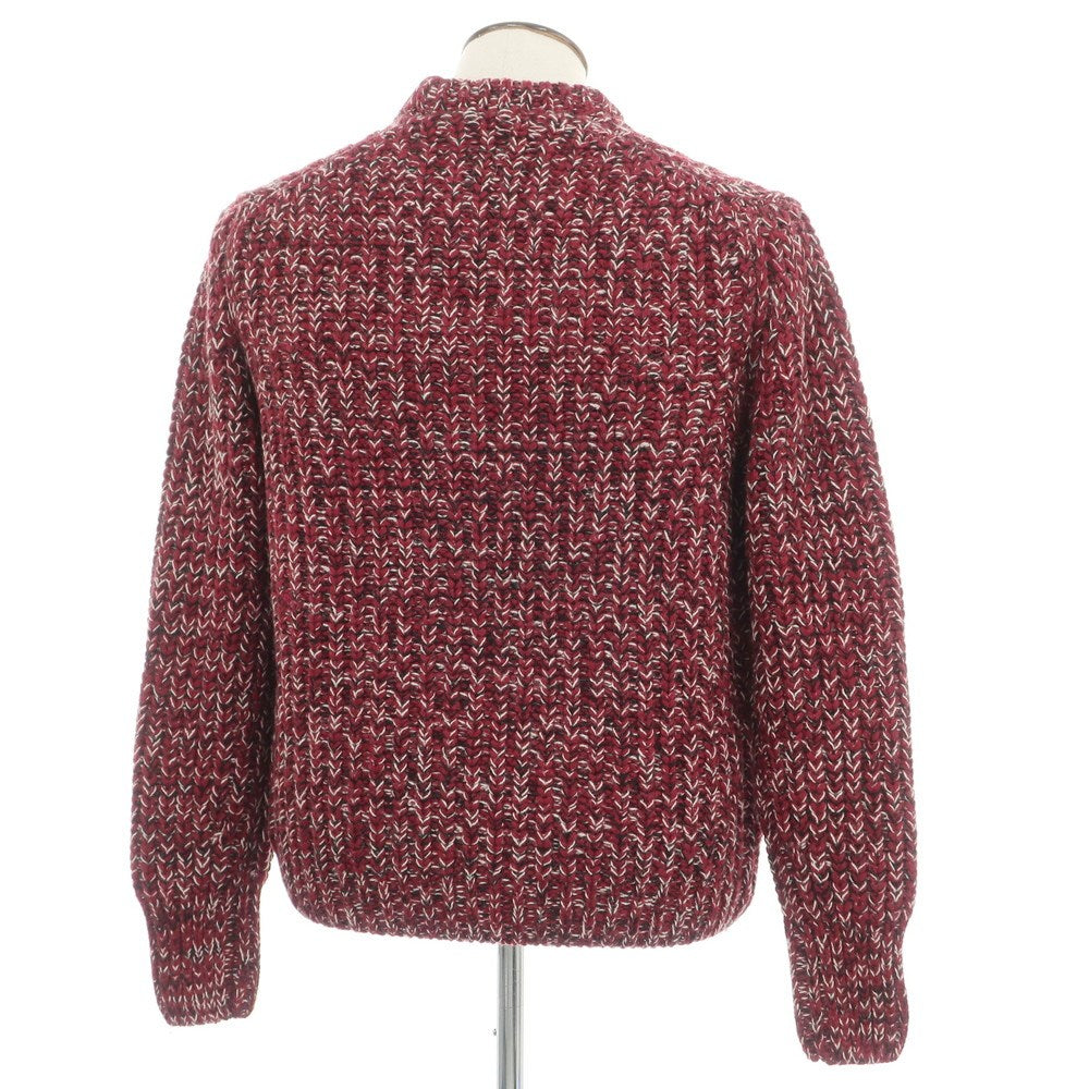 【新品】ザノーネ ZANONE プルオーバーニット ワインレッドxホワイト【サイズ50】【 状態ランクN 】【 メンズ 】[EPD]