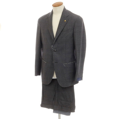 【新品】サルトリア ラトーレ SARTORIA LATORRE ウール 3つボタンスーツ ダークグレー【 46 】【 状態ランクN 】【 メンズ 】