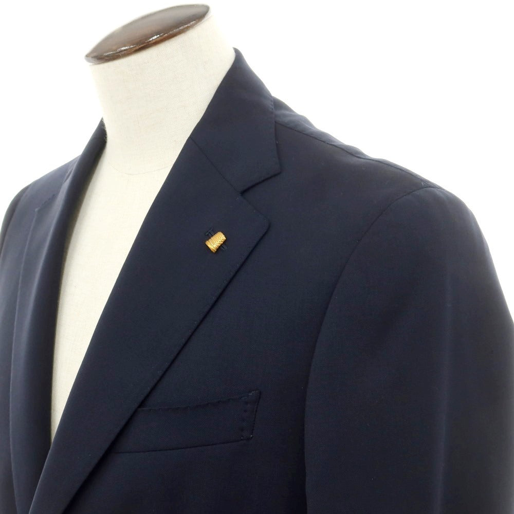 【新品】サルトリア ラトーレ SARTORIA LATORRE ストレッチウール 2つボタンスーツ ネイビー【 52 】【 状態ランクN 】【 メンズ 】