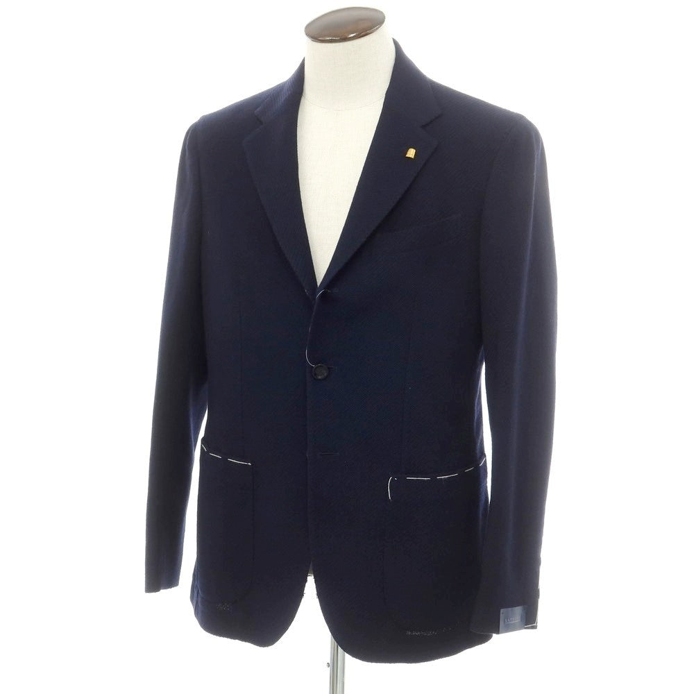 [New] SARTORIA LATORRE Stretch Wool Tailored Jacket Navy [50] [Condition Rank N] [Men&