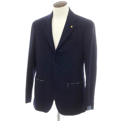 [New] SARTORIA LATORRE Stretch Wool Tailored Jacket Navy [50] [Condition Rank N] [Men&
