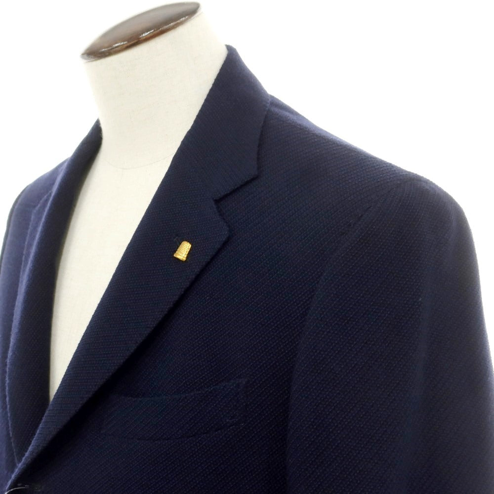 [New] SARTORIA LATORRE Stretch Wool Tailored Jacket Navy [50] [Condition Rank N] [Men&