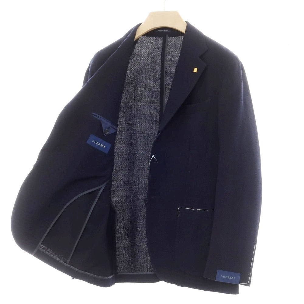 [New] SARTORIA LATORRE Stretch Wool Tailored Jacket Navy [50] [Condition Rank N] [Men&