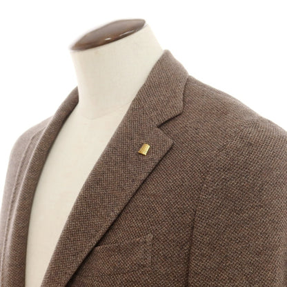 [New] SARTORIA LATORRE Cotton Wool Jersey Tailored Jacket Brown [50] [Condition Rank N] [Men&