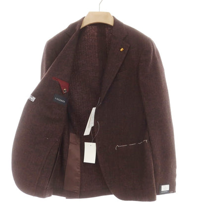[New] SARTORIA LATORRE Stretch Wool Nylon Tailored Jacket Dark Red Brown [44] [Condition Rank N] [Men&