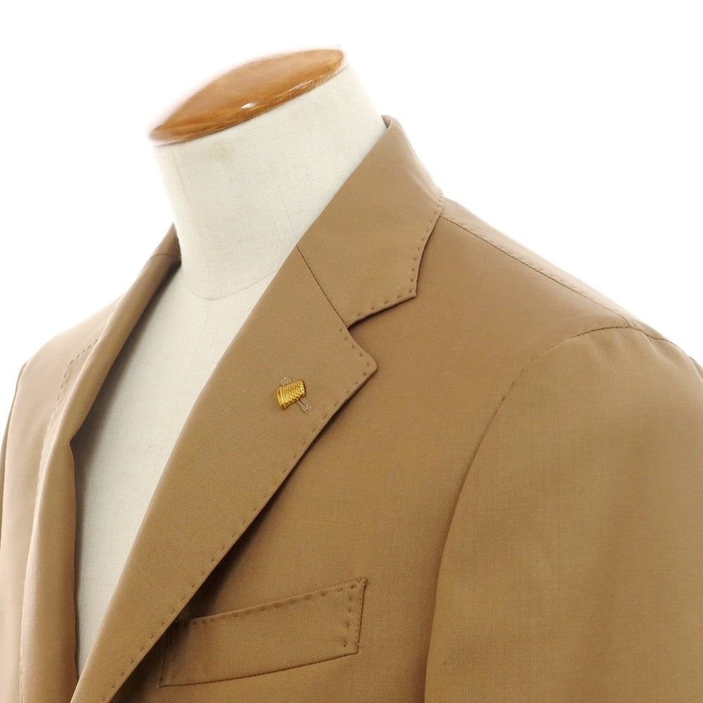 【新品】サルトリア ラトーレ SARTORIA LATORRE ウール テーラードジャケット ライトブラウン【サイズ46】【 状態ランクN 】【 メンズ 】[EPD]